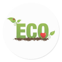 Eco-love stickers