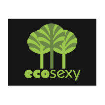Eco Sexy Tree Hugger postcards