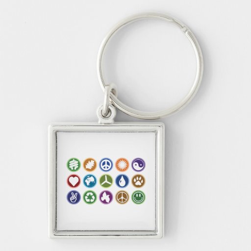 Eco Symbols Keychain