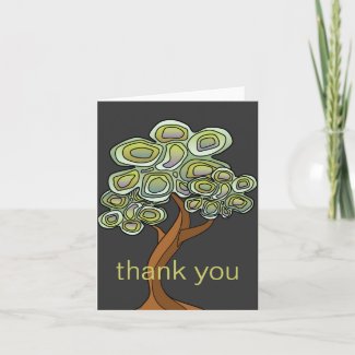 Eco Tree Thank You Notecard card