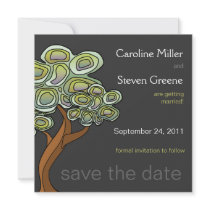 Eco Tree Wedding Save the Date