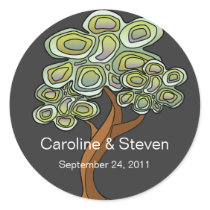 Eco Tree Wedding Sticker