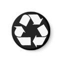 EcoFlair Magnet - Recycle. by ecoaction EcoFlair Magnet - Recycle.