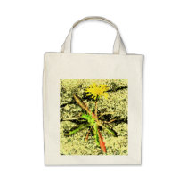 Ecological shopping bag with a dandelion bags