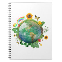 Ecology : recycle - spiral note books