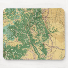 Economic Map of Colorado Mouse Pad