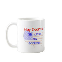 ECONOMIC STIMULUS PACKAGE mugs