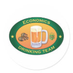 Economics Drinking Team Sticker