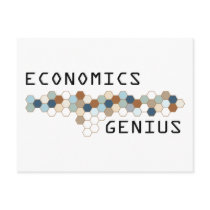 Economics Genius Postcard