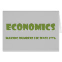 Economics: making numbers lie since 1776 cards