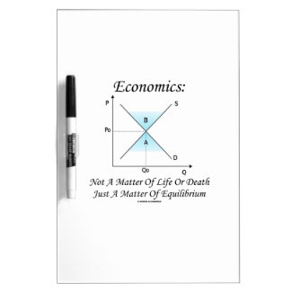 Economics Not Matter Of Life Or Death Equilibrium Dry-Erase Boards