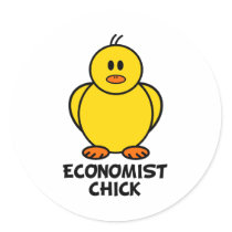 Economist Chick stickers by chicktshirts8 Economist Chick stickers