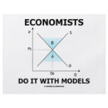 Economists Do It With Models (Economics Humor) Flyer Design