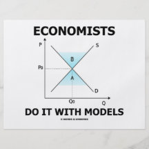 Economists Do It With Models (Economics Humor) Flyer Design