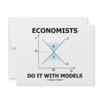 Economists Do It With Models (Economics Humor) invitations