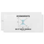 Economists Do It With Models (Economics Humor) Rack Card Design