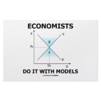 Economists Do It With Models (Economics Humor) Custom Stationery