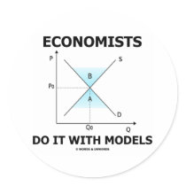 Economists Do It With Models (Economics Humor) stickers by wordsunwords Economists Do It With Models (Economics Humor) stickers