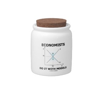 Economists Do It With Models (Supply Demand Curve) Candy Jars