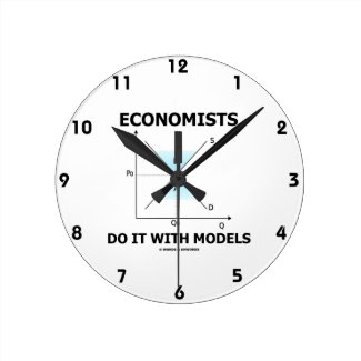 Economists Do It With Models (Supply Demand Curve) Wallclock