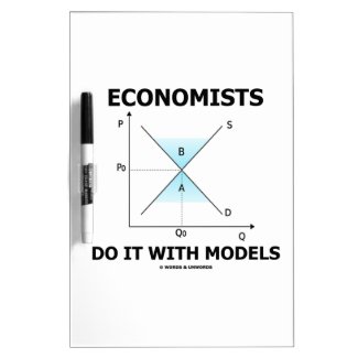 Economists Do It With Models (Supply Demand Curve) Dry-Erase Boards
