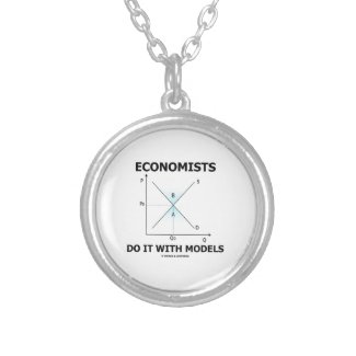 Economists Do It With Models (Supply Demand Curve) Necklace