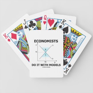 Economists Do It With Models (Supply Demand Curve) Bicycle Card Deck