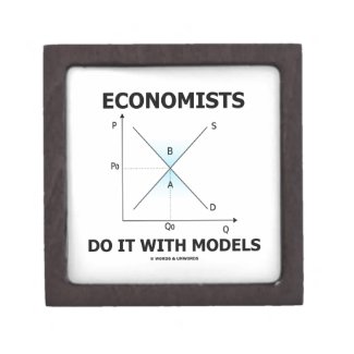 Economists Do It With Models (Supply Demand Curve) Premium Keepsake Boxes
