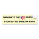 ECONOMY IN THE US.. bumper stickers