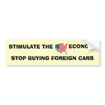 ECONOMY IN THE US.. bumper stickers