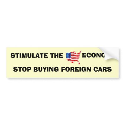 ECONOMY IN THE US.. BUMPER STICKER by trish1968
