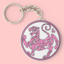 Economy Pink Tiger Keychain keychains