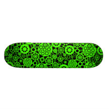 Ecosystem - Chartreuse on Black Skate Deck