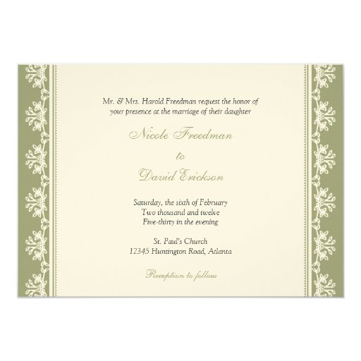 ecru-green-filigree-beaded-border-custom-wedding-announcements-zazzle