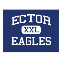 Ector - Eagles - Junior High School - Odessa Texas Postcard