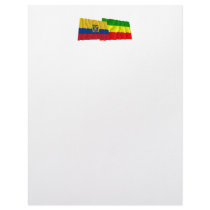 Ecuador and Carchi waving flags Personalized Letterhead