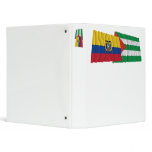 Ecuador and Manabí waving flags Vinyl Binder