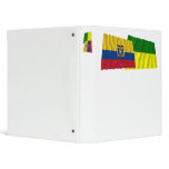 Ecuador and Morona-Santiago waving flags Vinyl Binders