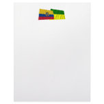 Ecuador and Morona-Santiago waving flags Letterhead Design