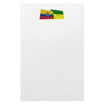 Ecuador and Morona-Santiago waving flags Stationery Paper