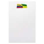 Ecuador and Morona-Santiago waving flags Stationery Paper