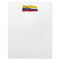 Ecuador and Napo waving flags Letterhead Design