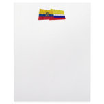 Ecuador and Napo waving flags Letterhead Design