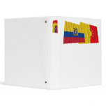 Ecuador and Pichincha waving flags 3 Ring Binders