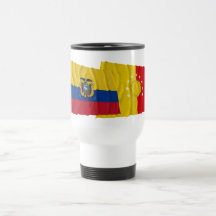 Ecuador and Pichincha waving flags Coffee Mug