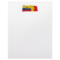 Ecuador and Pichincha waving flags Custom Letterhead