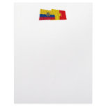 Ecuador and Pichincha waving flags Custom Letterhead