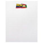 Ecuador and Santo Domingo waving flags Letterhead Design