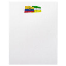Ecuador and Sucumbíos waving flags Personalized Letterhead