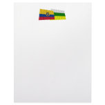 Ecuador and Zamora-Chinchipe waving flags Letterhead Design